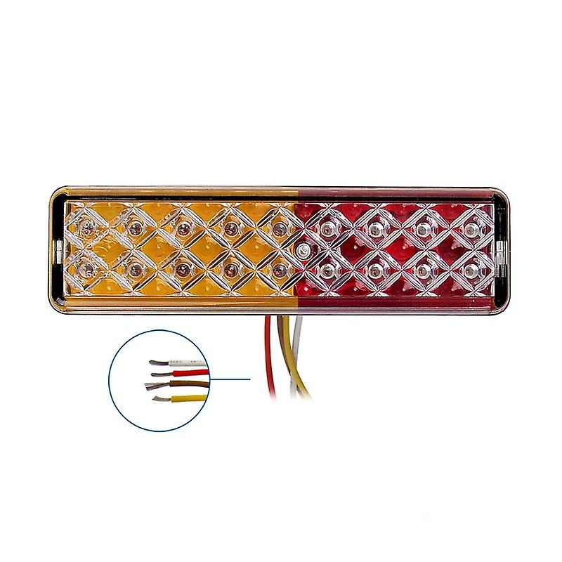 Tail Light 12/24V 3 Functions 135x38mm LED with Holder Black