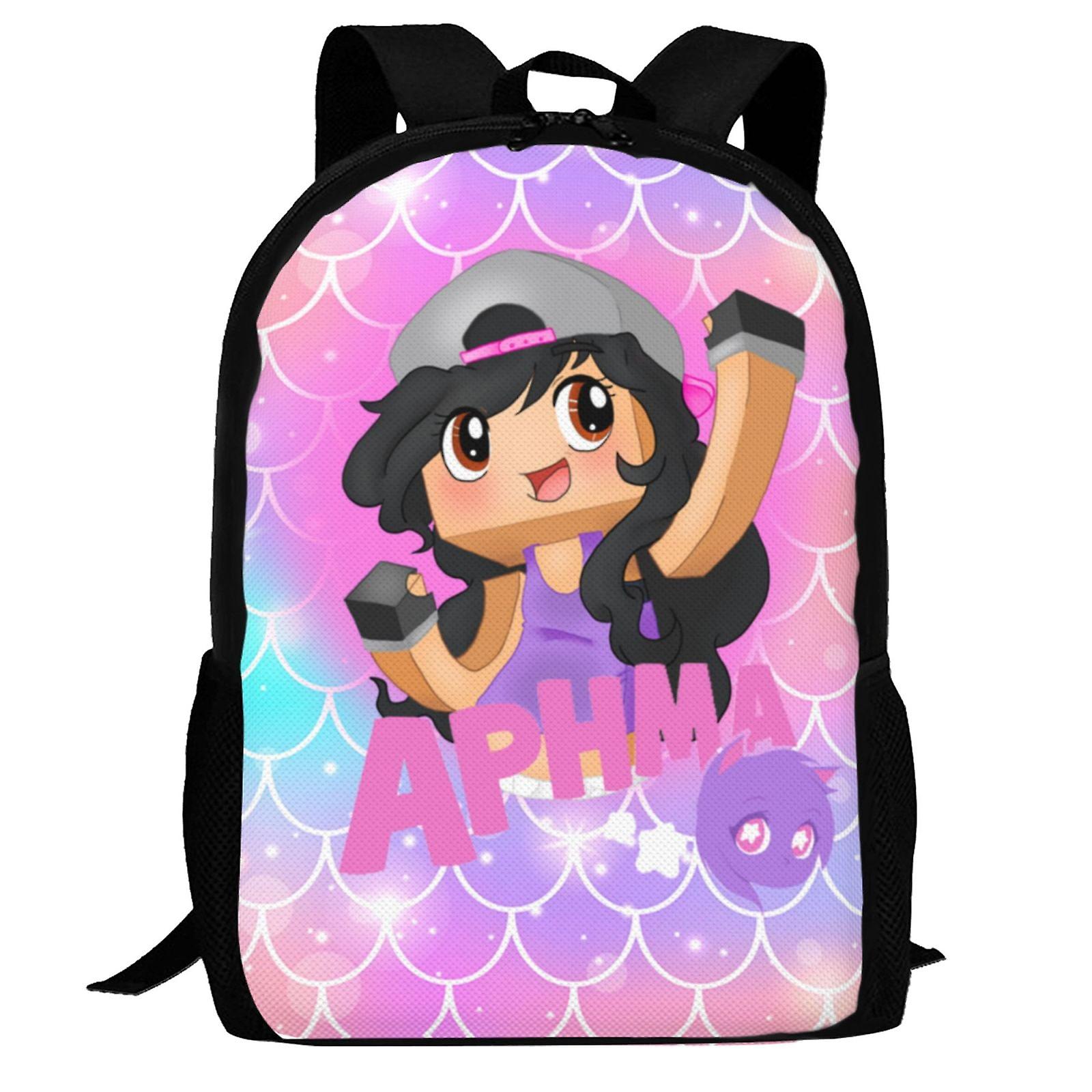 Aphmau Backpack,3d Print Laptop Backpack Lightweight Casual Daypack Bookbag Multi-Function Travel Backpack