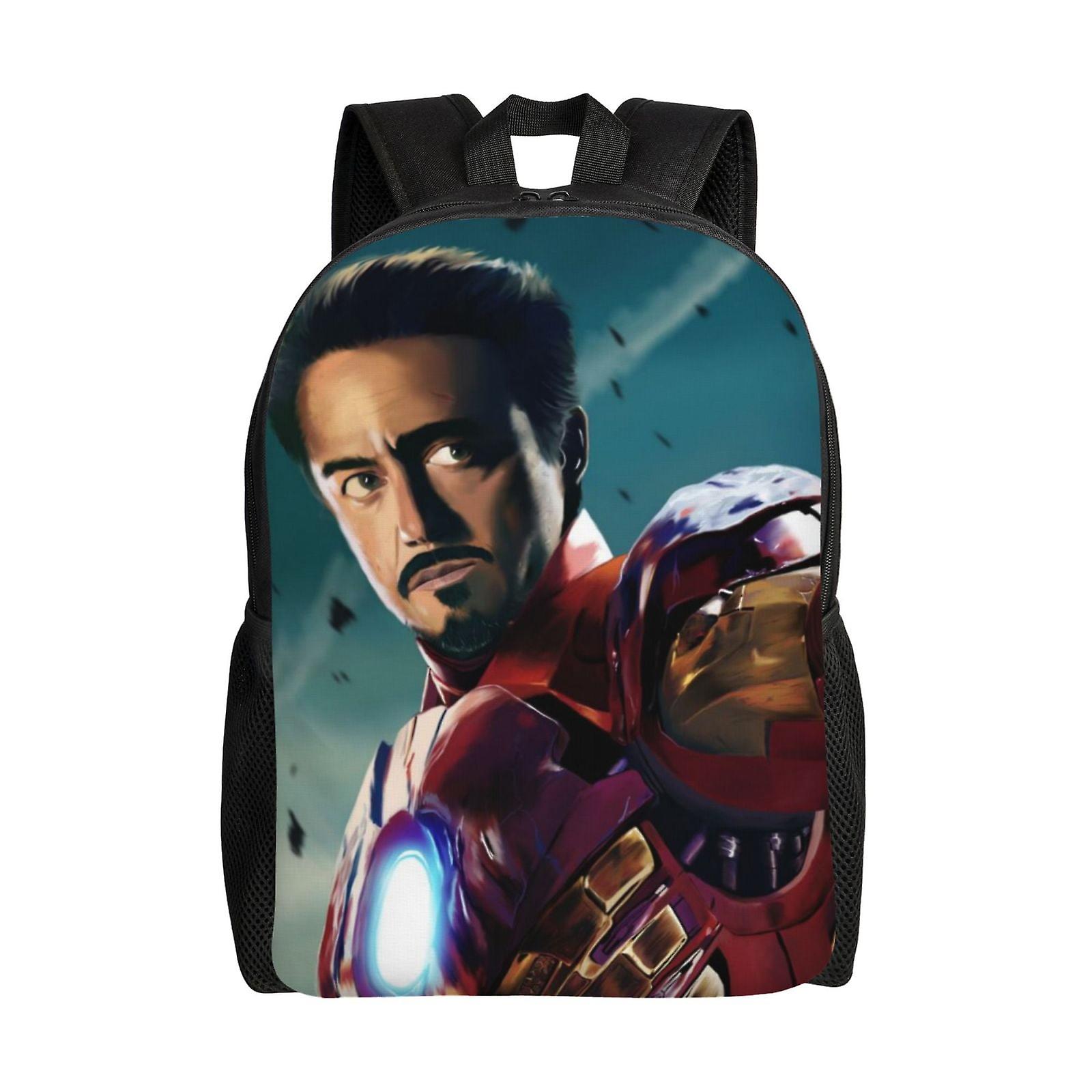Iron Man Backpack, Travel Laptop Backpack, Water Resistant College School Computer Bag, Durable