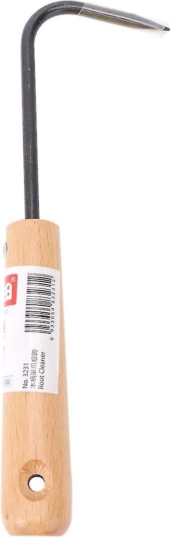 Garden weed weed control tool with unique wooden handle type weeding digging hook for garden yard