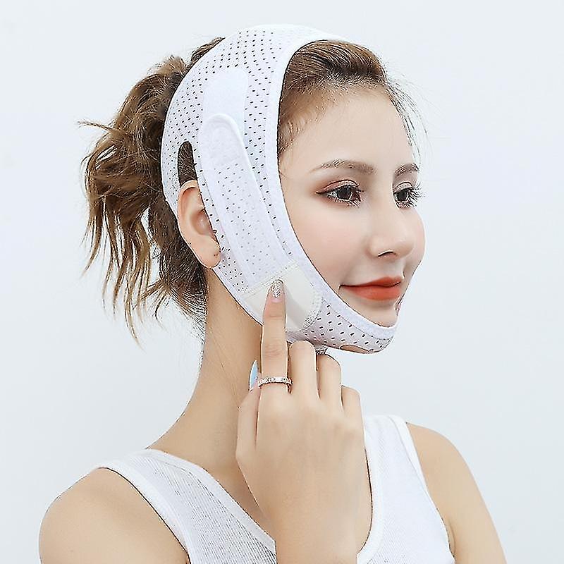 Face Lift Belt to Reduce Double Chin,17.21cm, Anti Wrinkle, Face Shaper Mask,White, Anti Wrinkle Mas