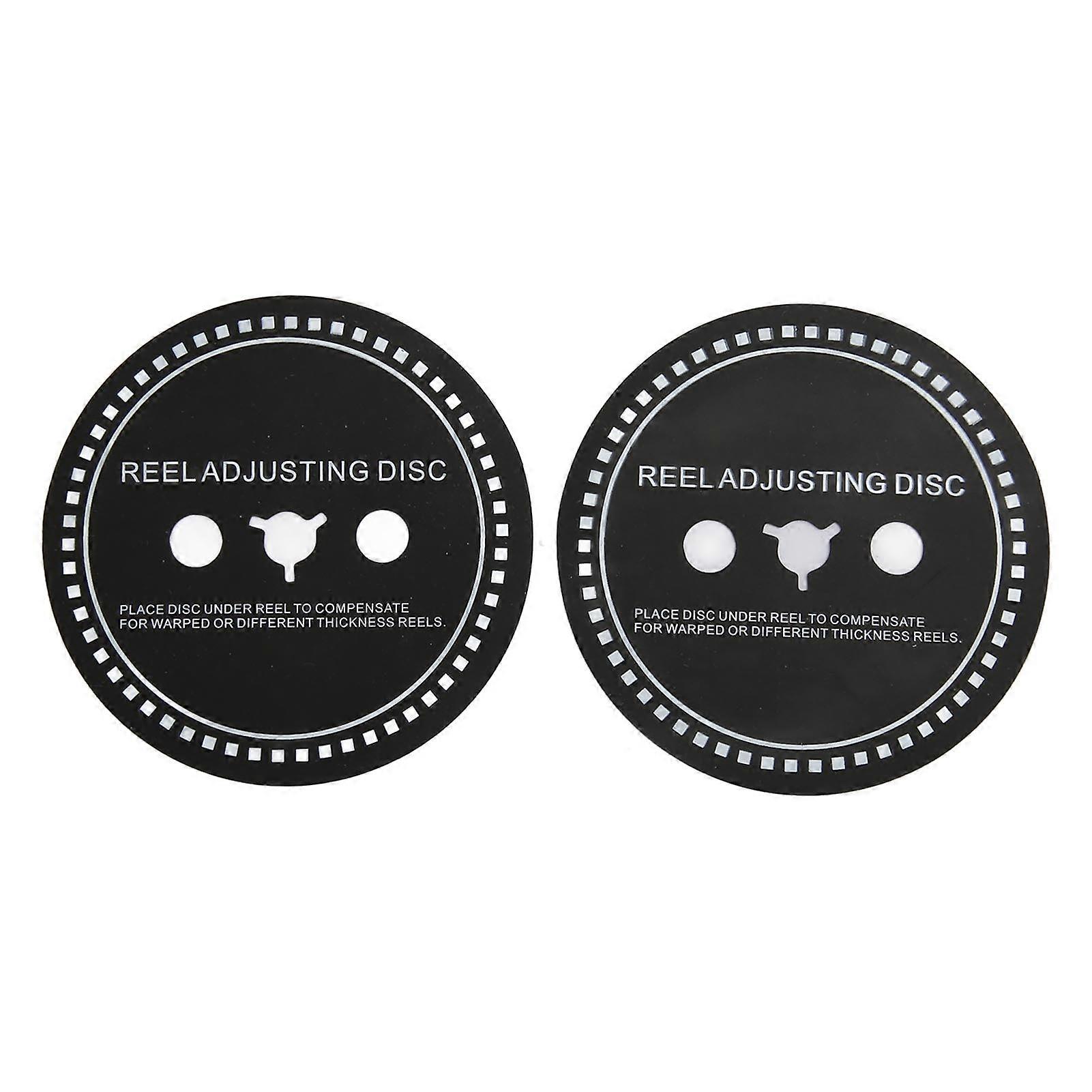 2pcs Nab Hub Adapter Spacer Silicone Reel Adjusting Disc For Reel To Reel Tape Recorder Black 1mm/0.039in