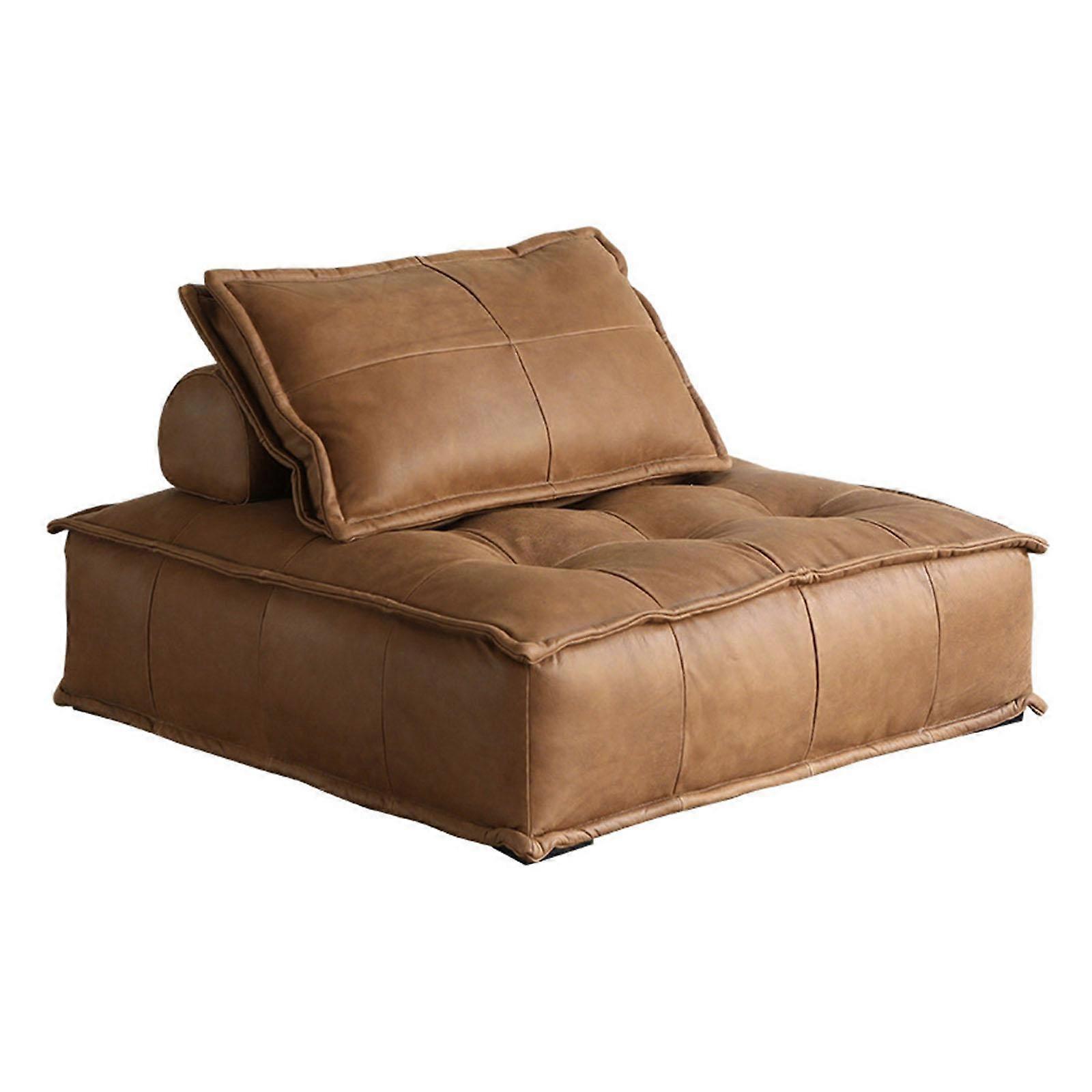 Lazy Sofa with Pillow with Pillow Couch for Living Room for Home Dorm Office brown M