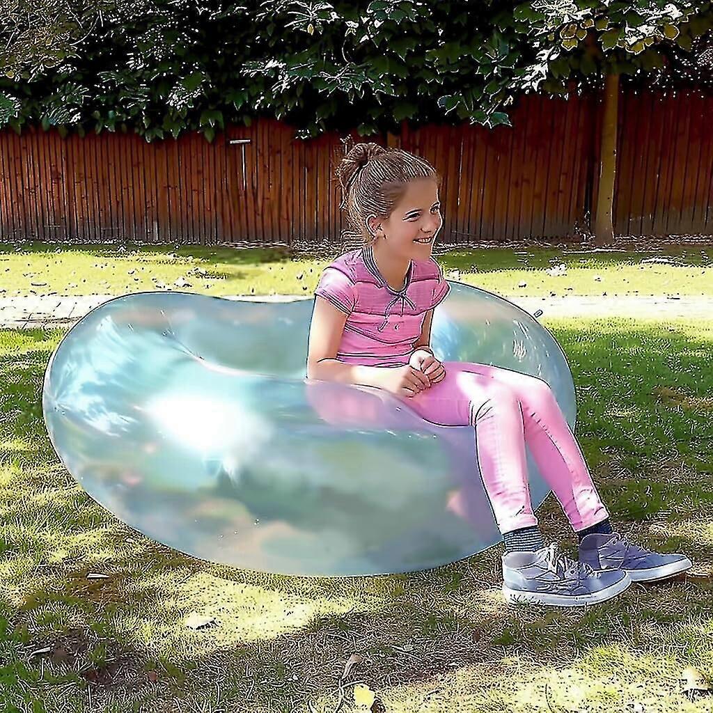 Bulle Gonflable Géante 2PCS XXL Bubble Ball Gonflable Grand Ballon D'eau Ru00e9utilisable Splash Ball Transparent Jouets De Jardin Pour Enfants Et Adultes Extu00e9rieur Ballon Piscine