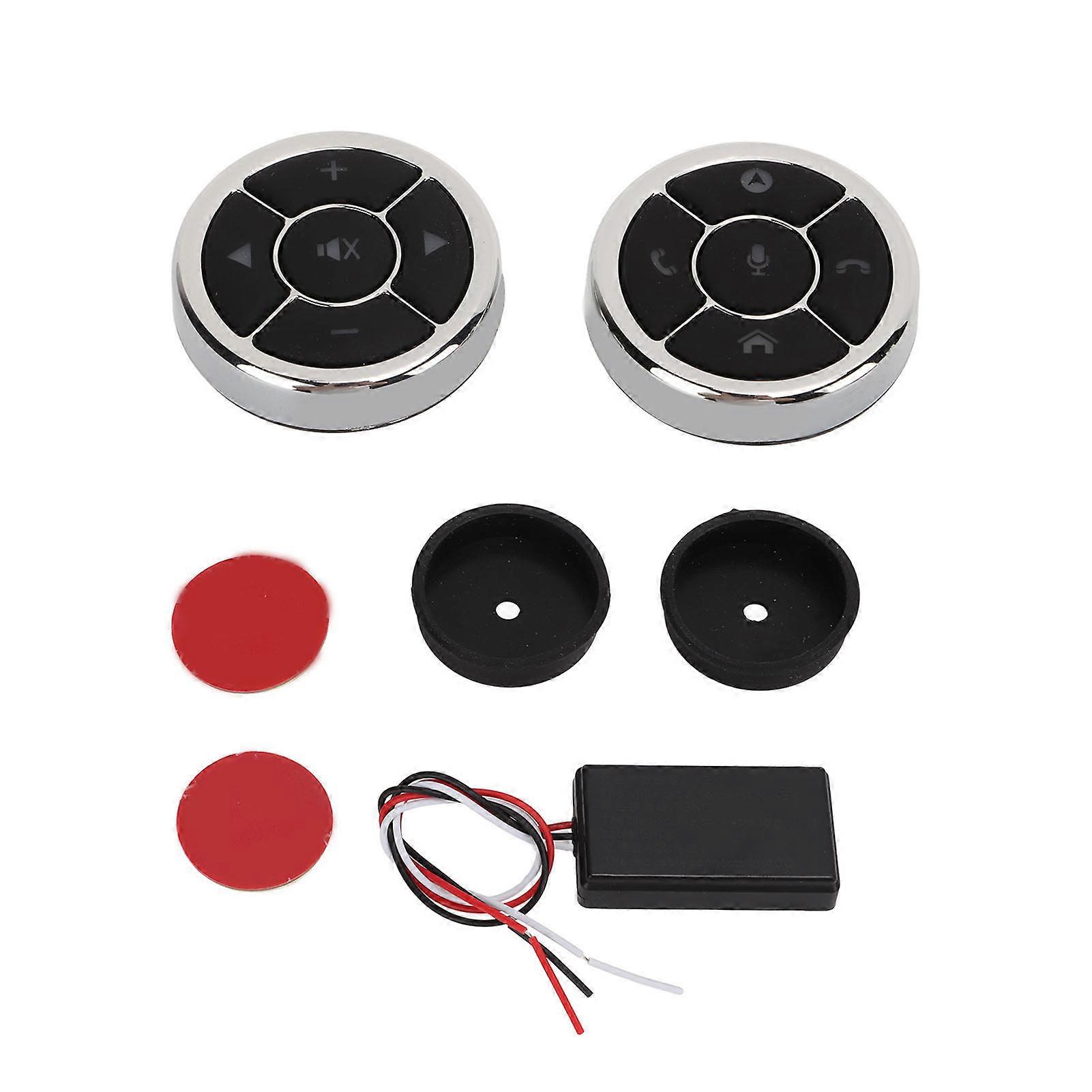 10 Keys Car Steering Wheel Control Button Volume Adjustment Handsfree Call Wireless Universal Multimedia Controller E2U611