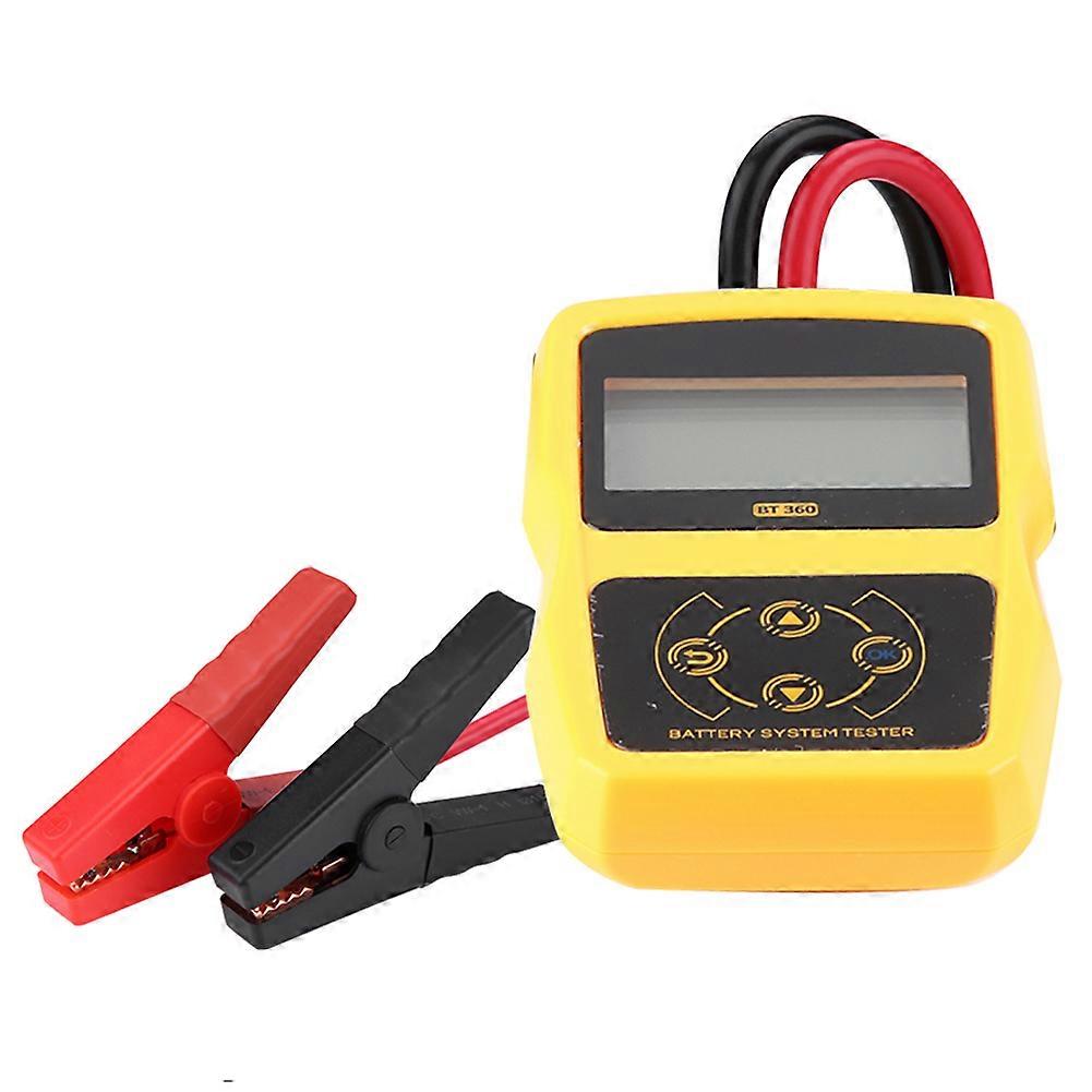 12V BT~360 Automotive Load Battery System Tester Digital Analyzer Cell Test Tool Multi language E2U314