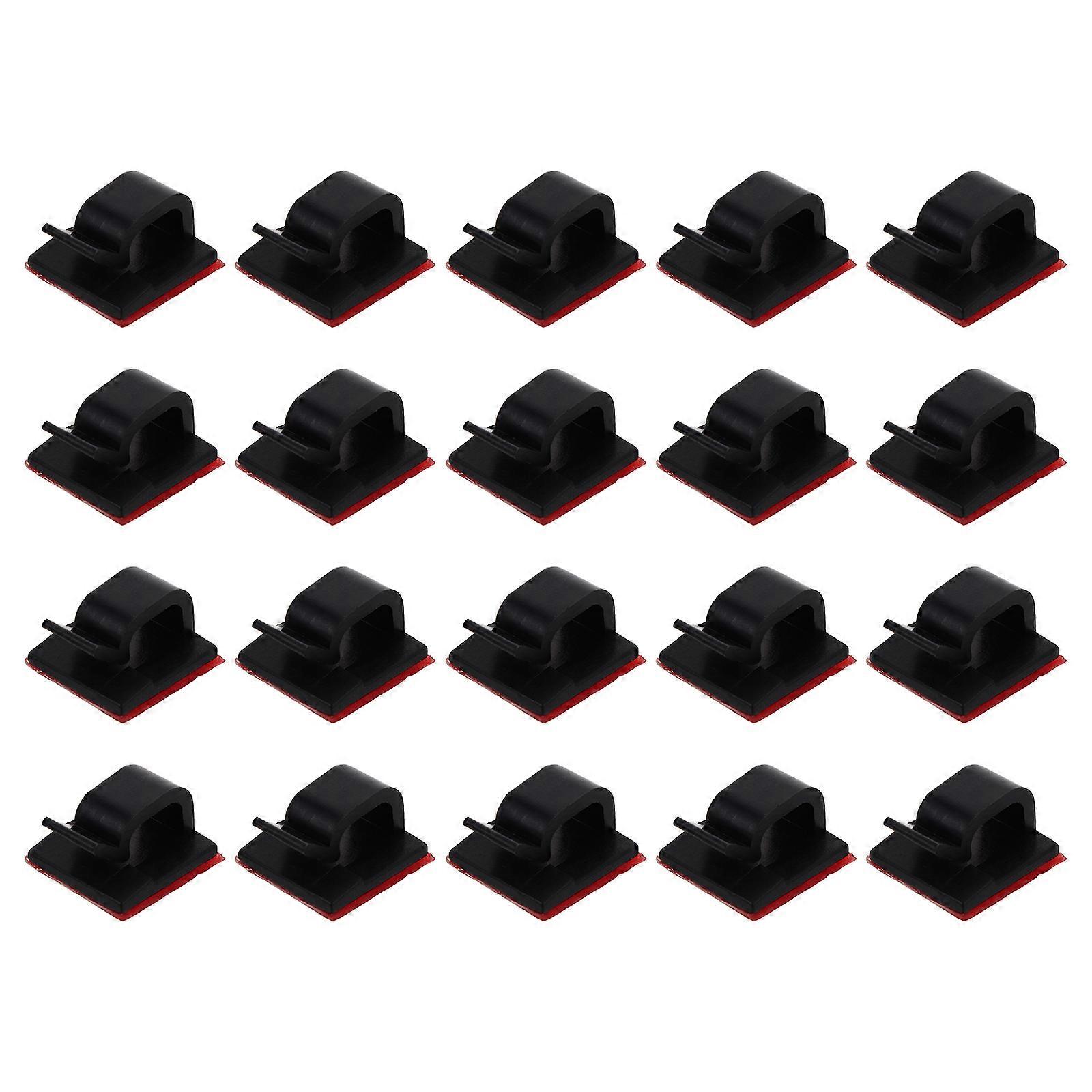 20pcs Cable Clips Adhesive Cable Organizer Cord Holder Cable Wire Management