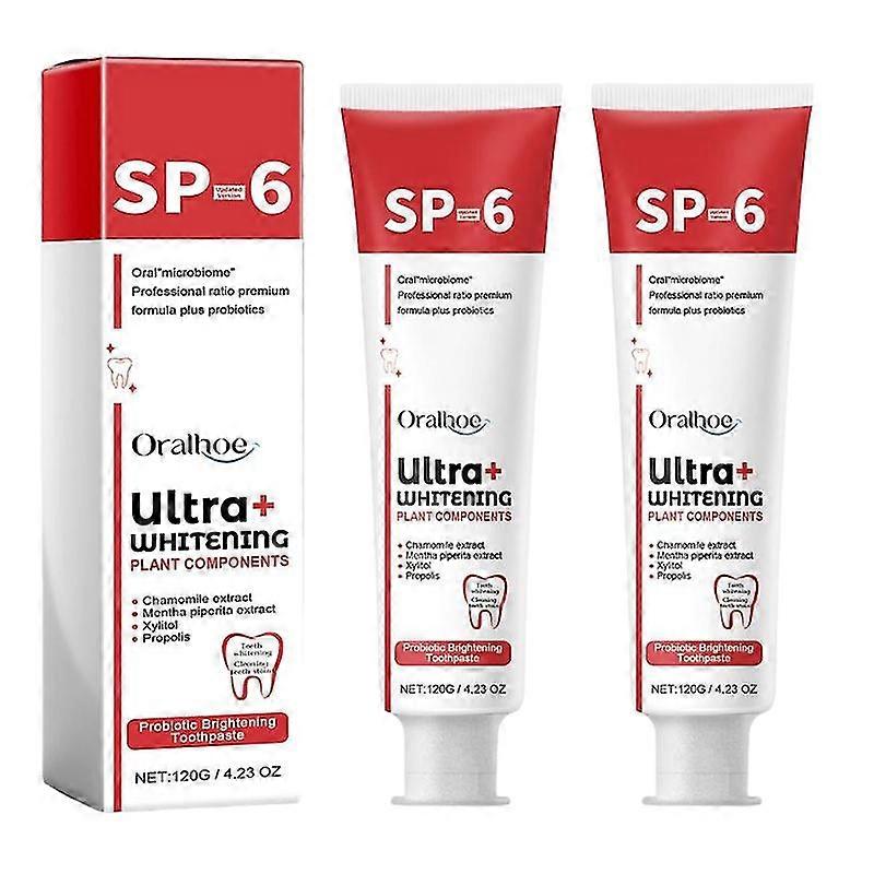120g SP-6 プロバイオティクスブライトニングホワイト歯磨き粉トゥート