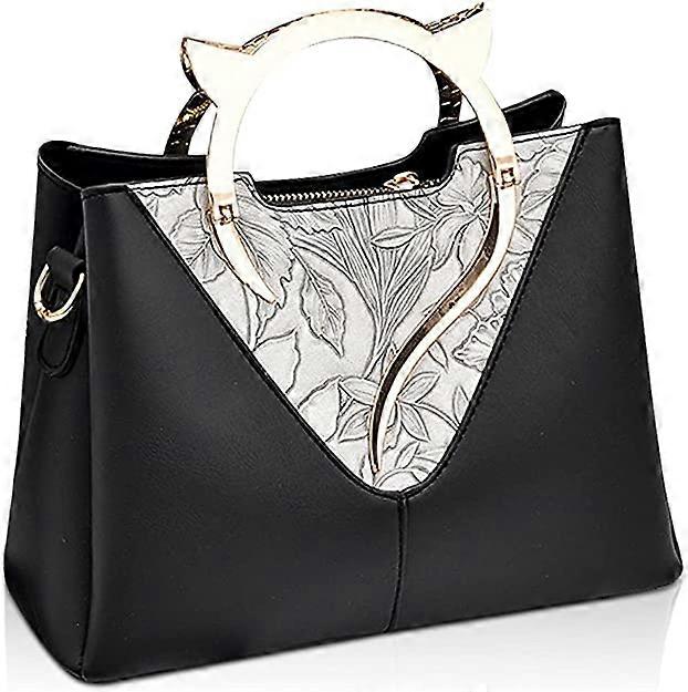 Kongqtee Armband Väska för Kvinnor PU Läder Clutch Handväska Dam Stor Kuvert Handväska Med Handledsrem För Fest Bröllop Resor