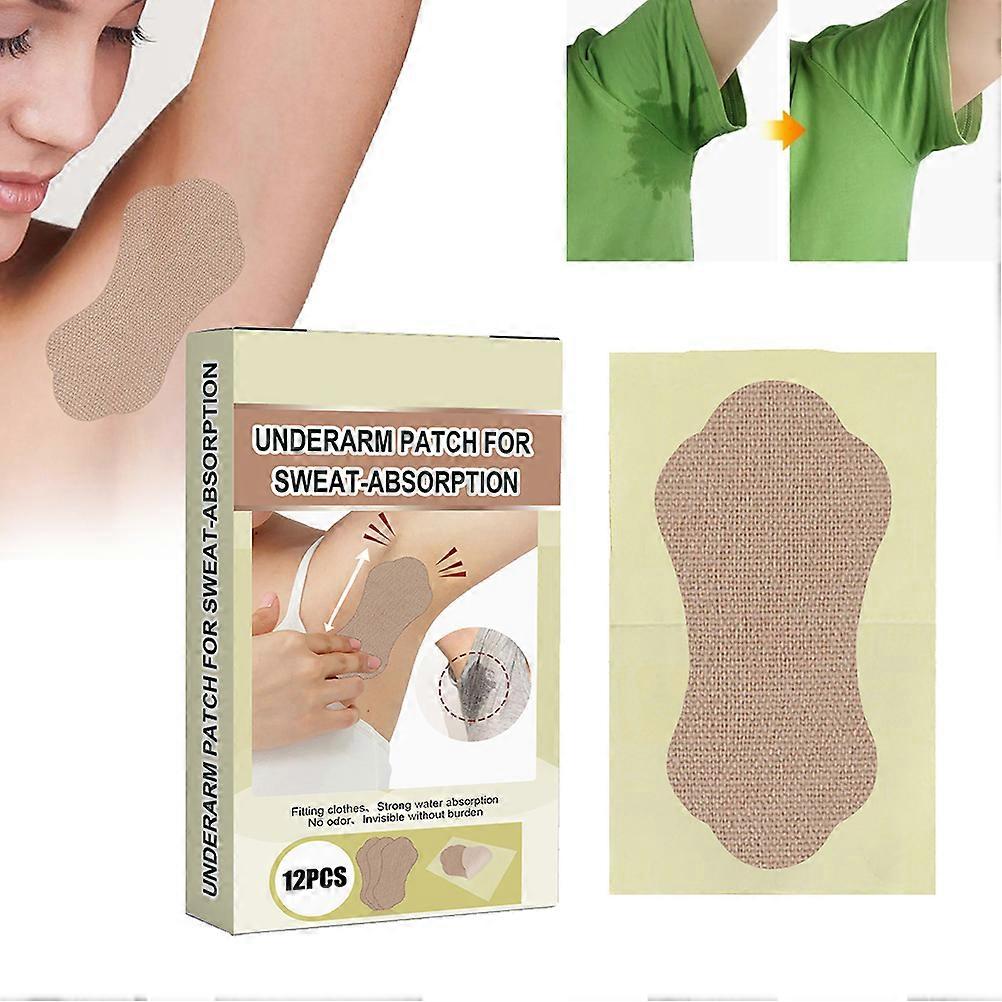 Pack Of 12 Underarm Pads Armpit Sweat Pads Invisible Armpit Protection Pads For Men And Women Perfect Fit Absorbing