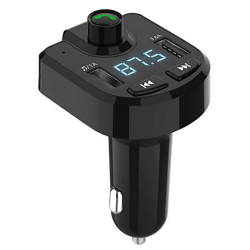 Bluetooth FM Transmitter for car, Wireless FM Transmitter Radio Receiver Adapter Car Kit,with Dual USB Car Charging Ports,Hands Free Calling,Music Pla