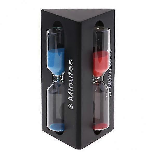 2x3/5/7 Minutes Sand Clock Hourglass Brushing Timer Kitchen Timer Black