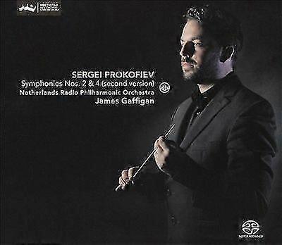 Sergei Prokofiev : Sergei Prokofiev: Symphonies Nos. 2 & 4 (Second Version) CD