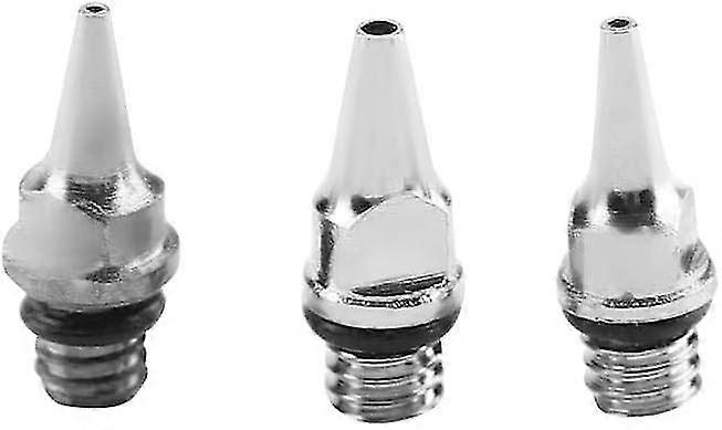 Set of 3 spare nozzles and needles for airbrush 0.2 mm 0.3 mm 0.5 mm