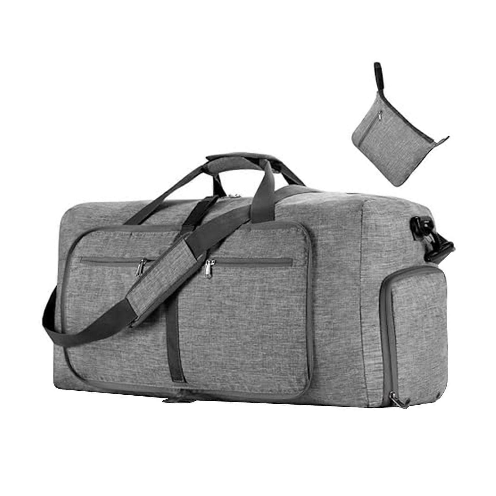 65L Travel Duffel Bag with Shoes Compartment Large Capacity Overnight Bag for Men Women