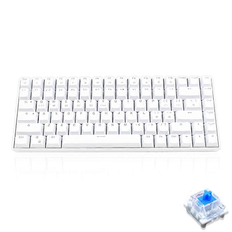3 Mode RGB Backlit Ultra-Compact Keyboard 87 Key USB Wired Keyboard for PC Gamer