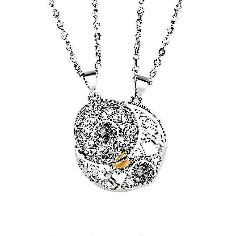 Kuutähti pari kaulakoru pari kaulakoru riipus projektio kaulakoru