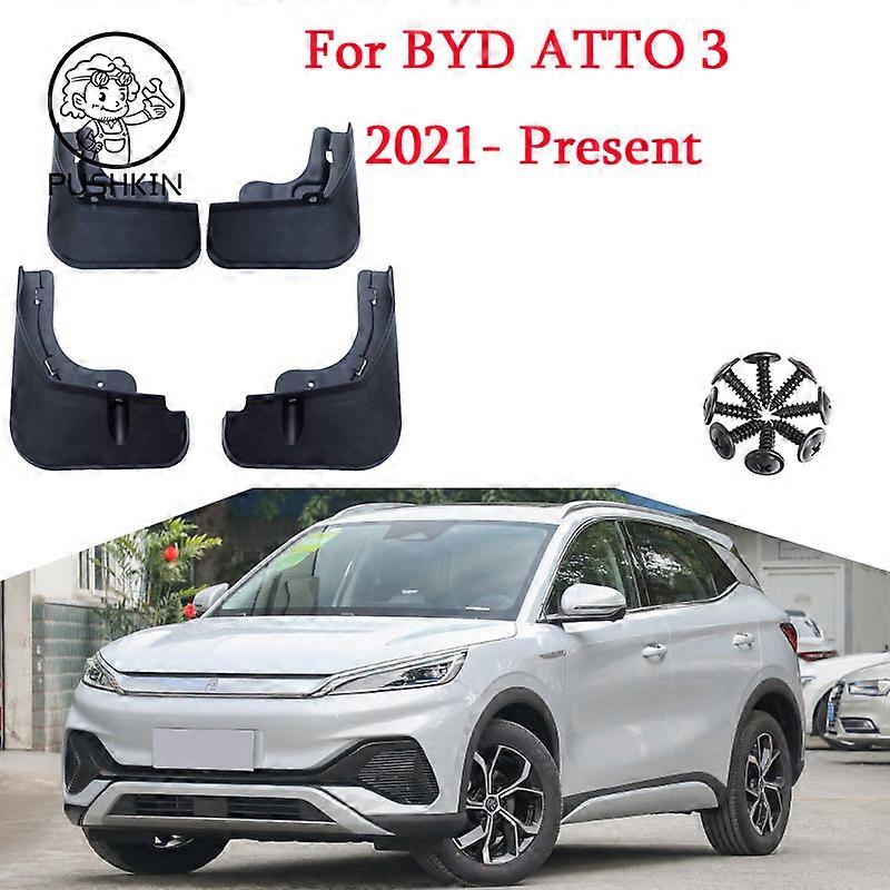 For BYD ATTO 3 EV 2022 2023 Car Mudflaps Mud Flaps Splash Guards Mudguards Mud Flap Front Rear Fender Protector ABS