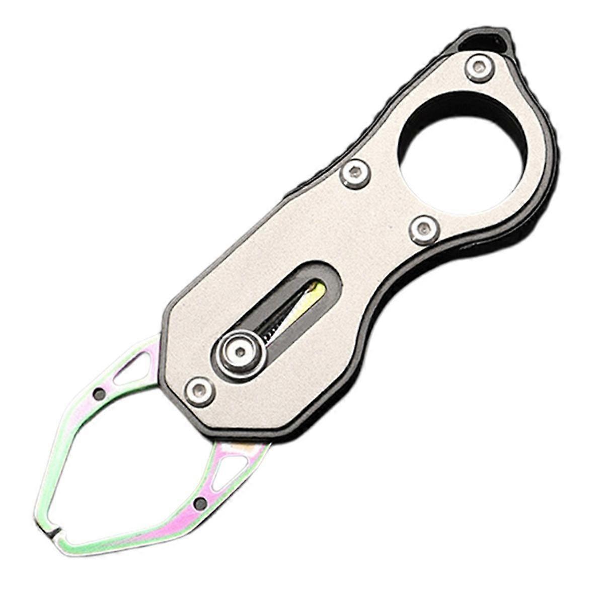 Small Fish Controller, Fish Hook Remover, Fish Mouth Clamp, Fishing Supplies, Portable Mini Fish Controller Gray