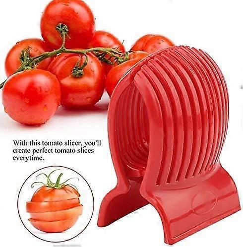 Meilleurs ustensiles : Trancheuse à tomates, coupe-citron, pinces à fruits rondes multifonctionnelles, support à oignons en acier inoxydable
