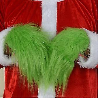 Gants de Noël - Masque de monstre vert pour cosplay, Père Noël - Gants
