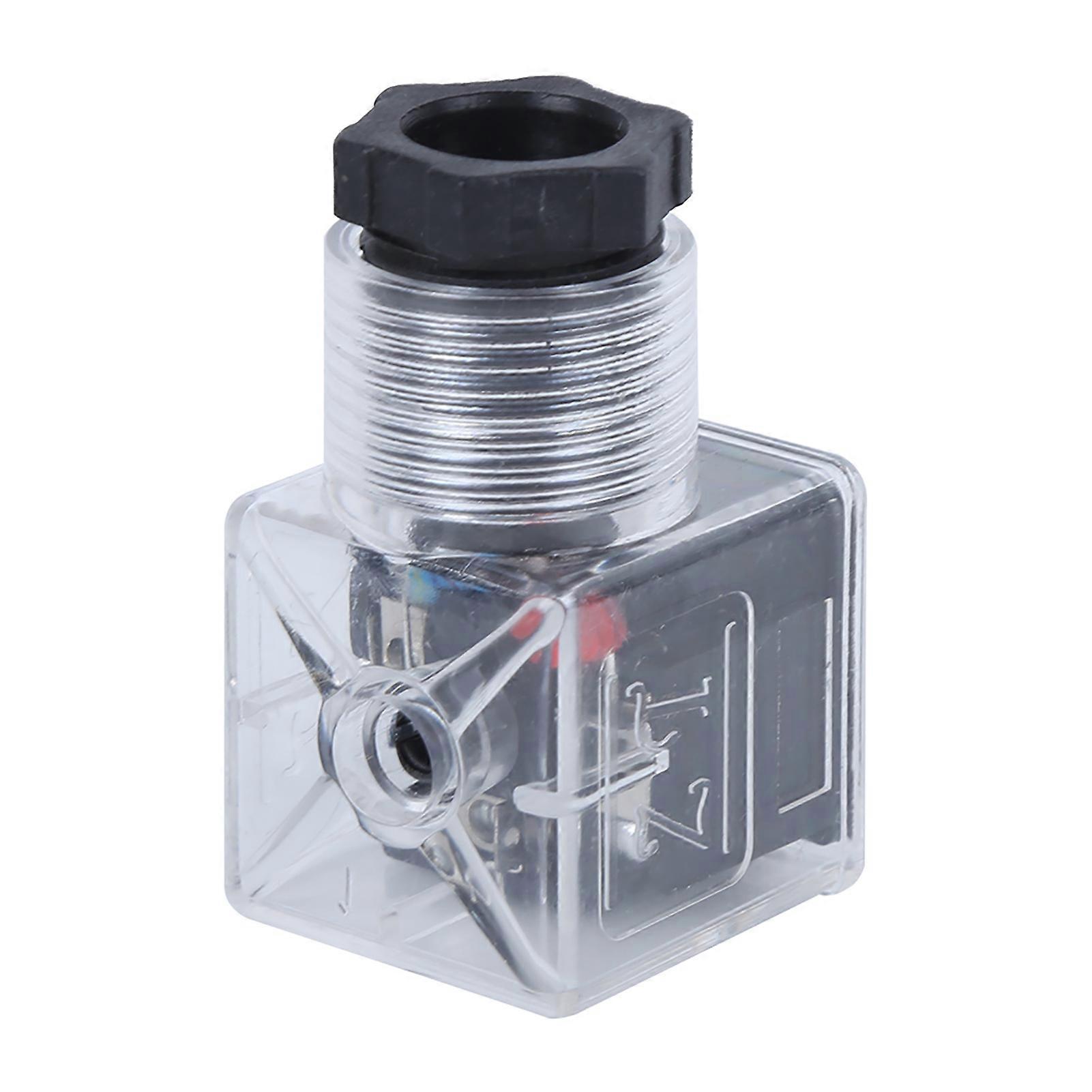 5Pcs Solenoid Coil Plug Hydraulic Valve Transparent Voltage Universal Accessories DC24
