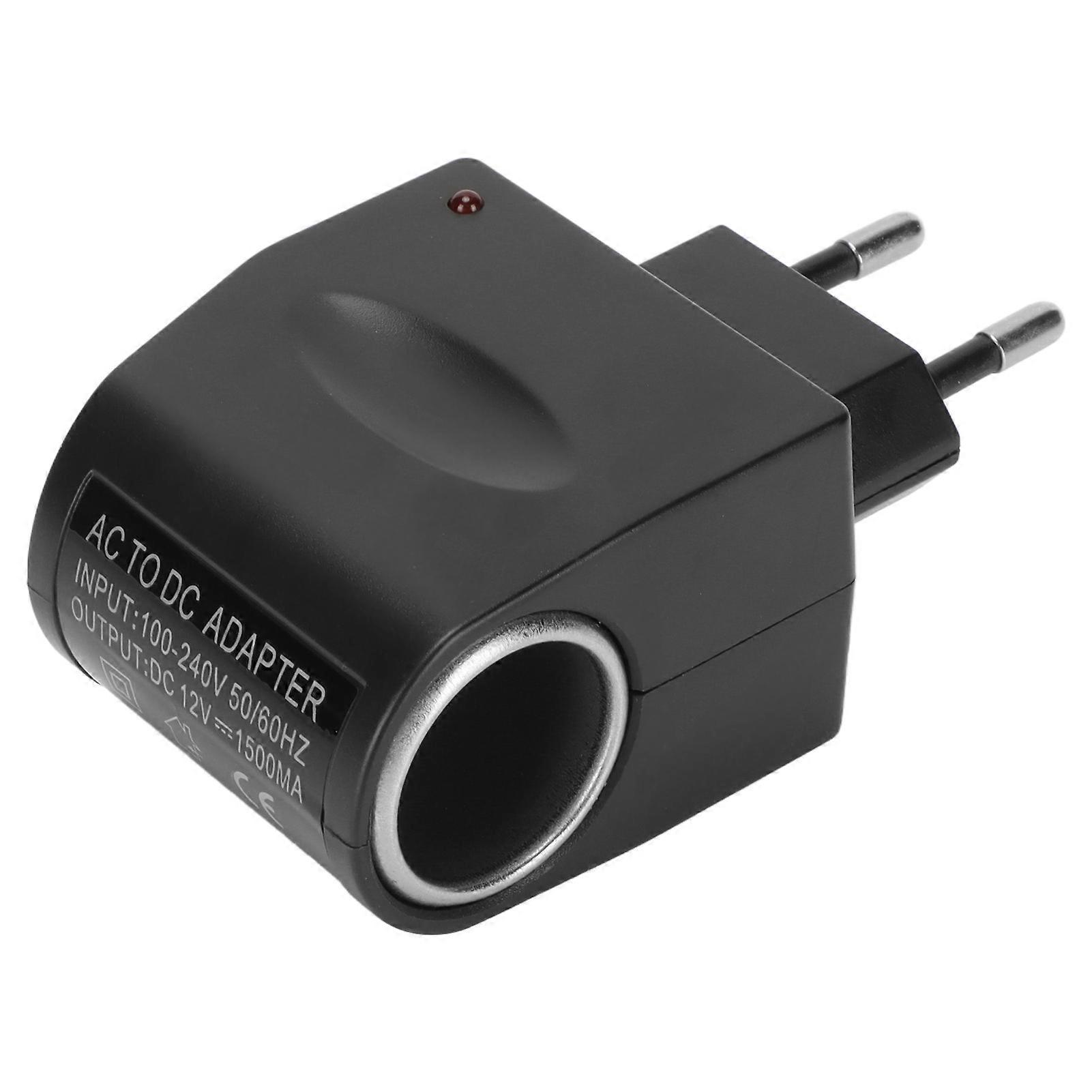 240V naar 12V 1.5A Auto Sigarettenaansteker Adapter Multifunctionele AC naar DC Auto Lader Adapter Power Converter 100240V EU Plug