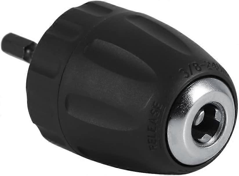 Drill Chuck 0.8 10Mm 3/8'' 24Unf + 1/4'' Hex Shank Keyless Drill Chuck