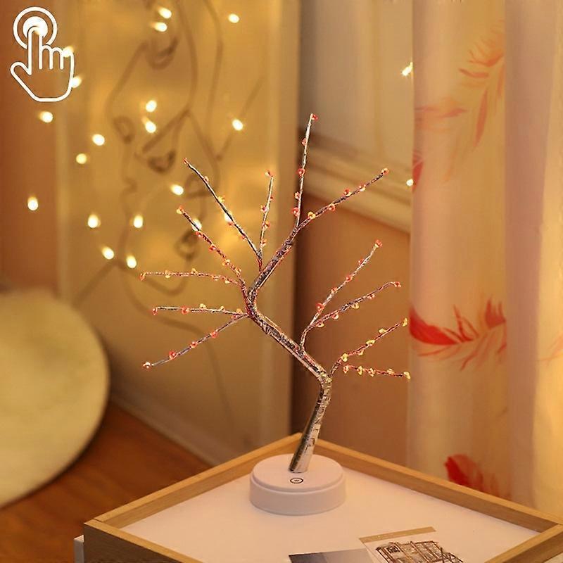 Creative Decoration Touch Control Tree Lamp Love Heart Red Light