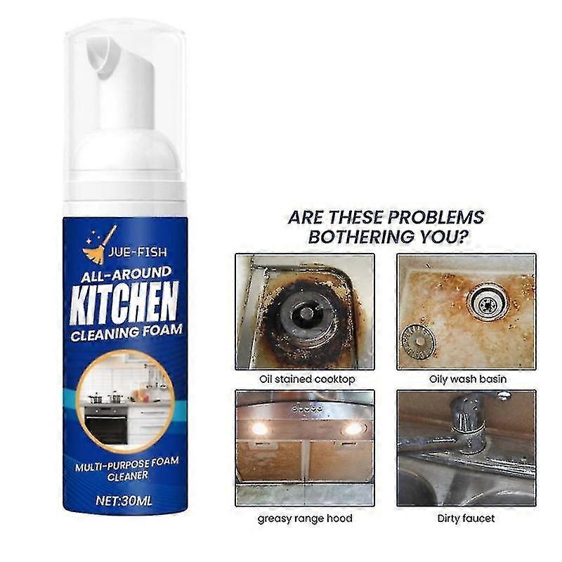 1-3 قطع رغوة الزيت الثقيل وصمة عار الأنظف المطبخ متعدد الوظائف الثقيلة رذاذ منظف عامل تنظيف المطبخ رذاذ رغوة قطرة - PJ