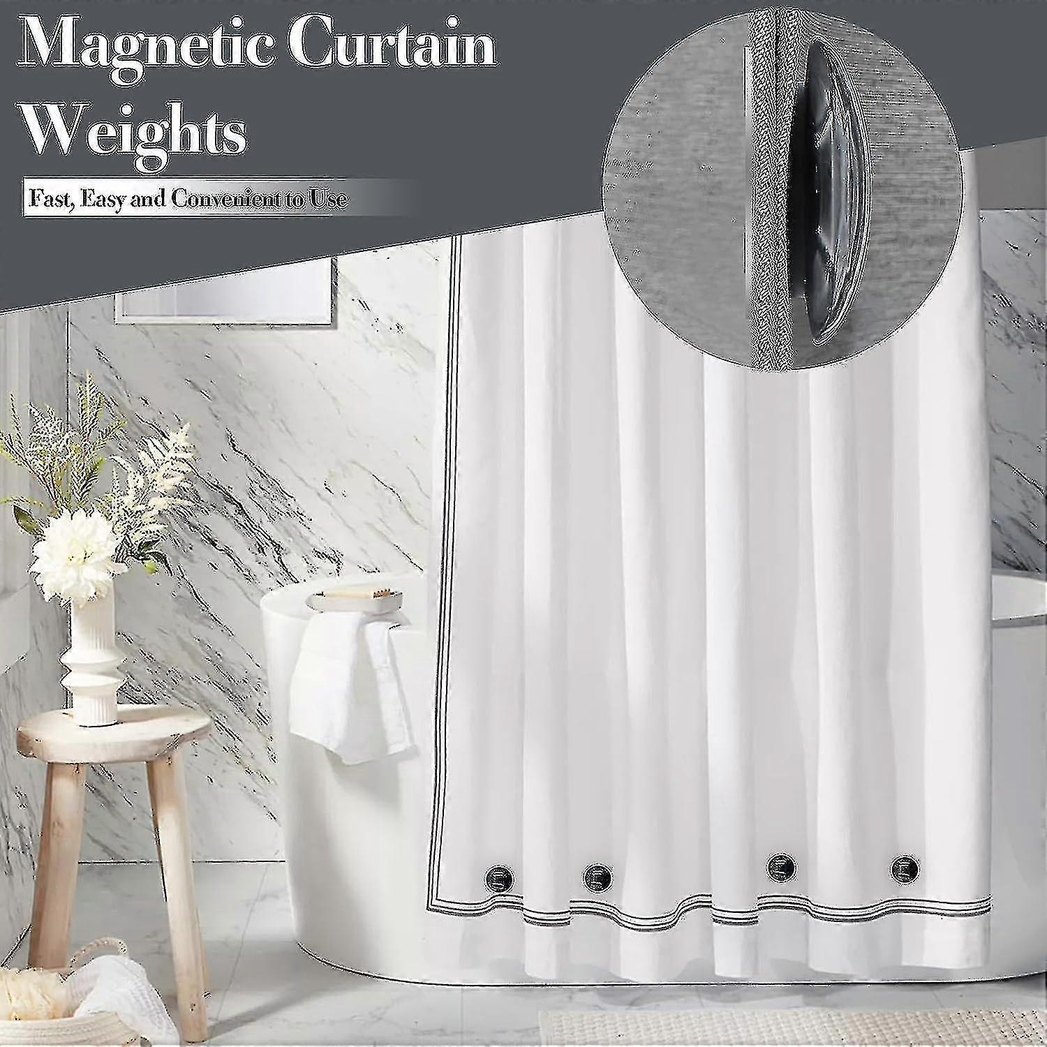 Magnetic Shower Curtain Weights, Waterproof Heavy Duty Magnets, Prevent ...