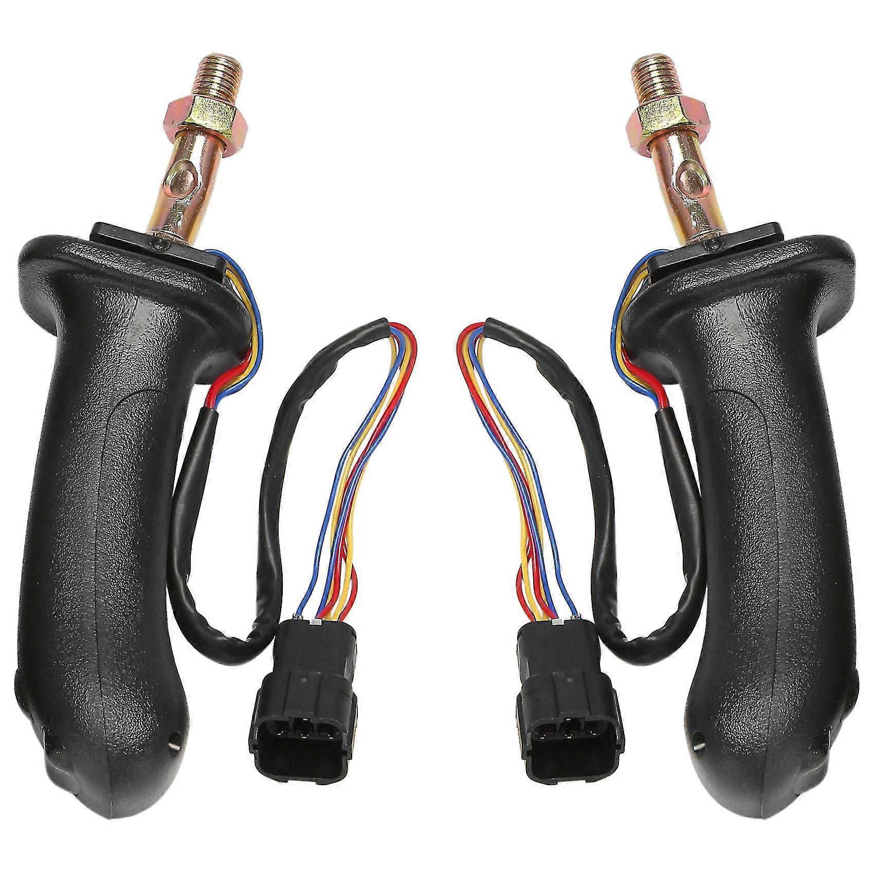 2pcs L+r 3 Buttons Excavator Joystick Assy Handle Gears For Doosan Dx150 215 225 300 370-9c