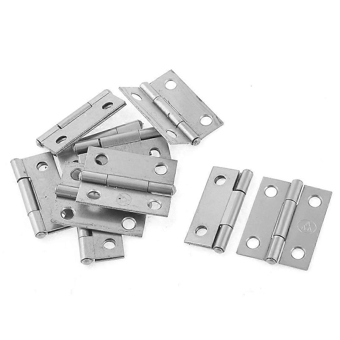 Rectangle Folding Closet Cabinet Door Hinge Hardware 1.5inch 10 Pcs