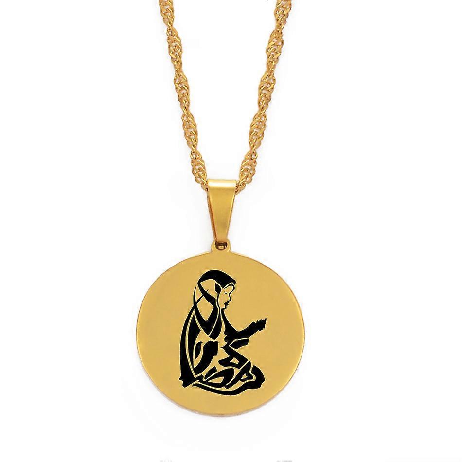 Basmala Islam Urdu Mashallah Muslim Arabic Allah Pendant Necklace Necklaces Jewelry D0005