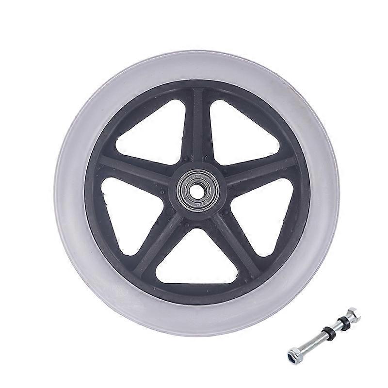 6 inch roți netede flexibile grele scaun cu rotile față rotilă anvelope solide roată scaun cu rotile piese de schimb