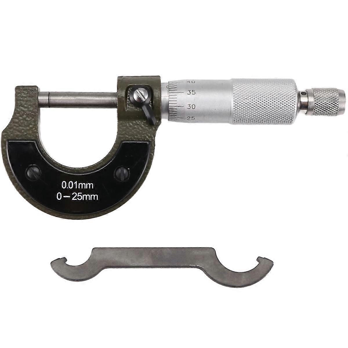 0-25 mm metrisk mikrometer kolstål utanför mikrometer exakta verktyg mikrometer mätarmätare exakt mätverktyg
