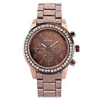 Frauenlegierung Diamant Edelstahl Gürteluhr