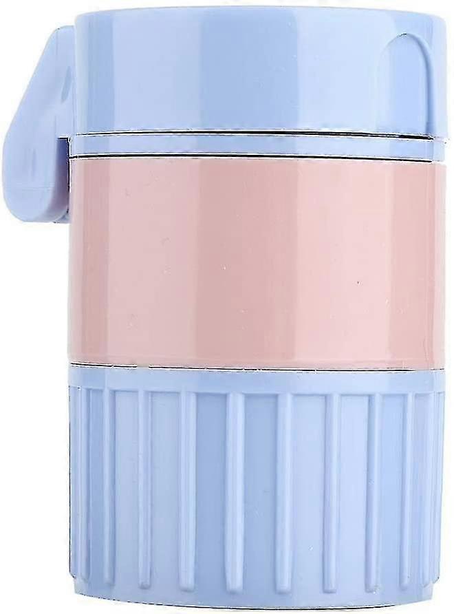 3 In 1 Pill Divider, Storage Multi-function Pill Cutter, Grinding Medicine Box, Blue