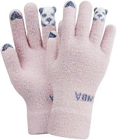 Women's Winter Wool Knit Gloves Touchscreen Texting Fingertips Stretch Windproof Mittens Gloves