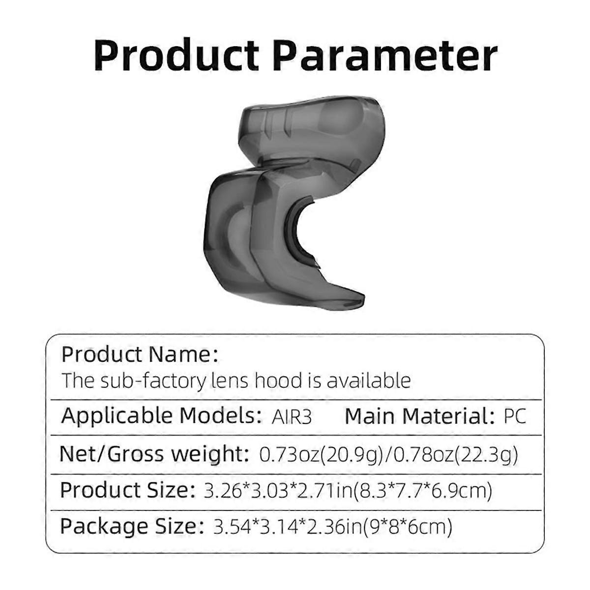 Lens Cap for Air 3 Drone Protection Cover Dust-Proof Cap Gimbal Guard Quadcopter Protector Accessor