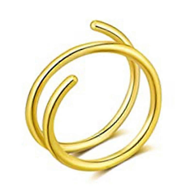 Paslanmaz Çelik Çift Burun Halkaları Tek Delinmiş Spiral Burun Halkaları Takı -Suzuka