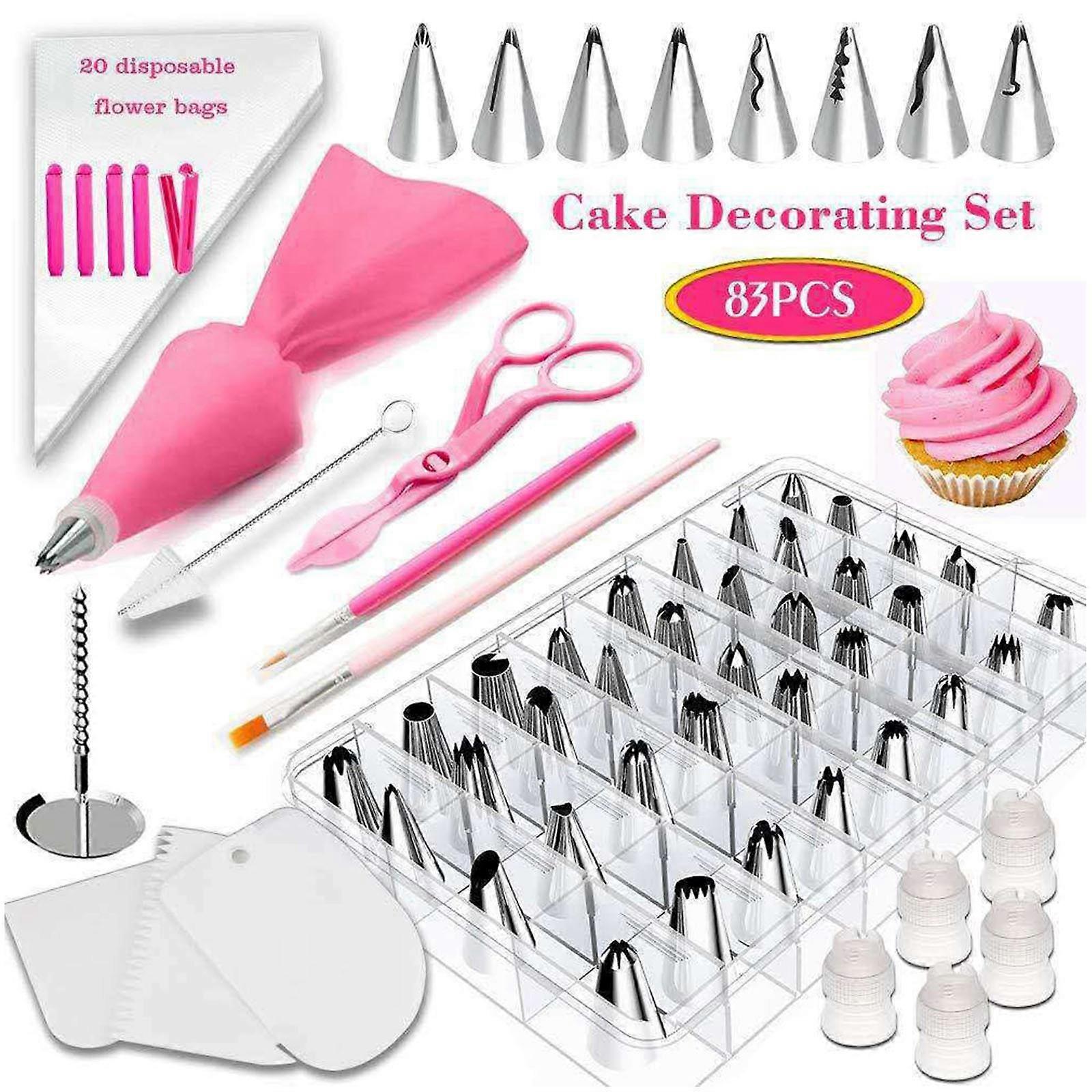 83 Pcs Decorating Nozzles Set Home Baking Cake Making Tools Decorating Tips Set