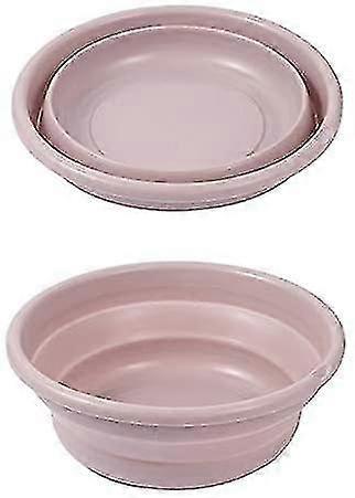 Portable Collapsible Silicone Wash Basin (pink Mini)