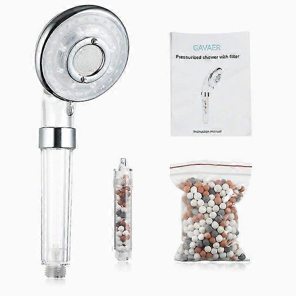 Anti-Lime Negative Ion and Chlorine Double Filter Shower Head