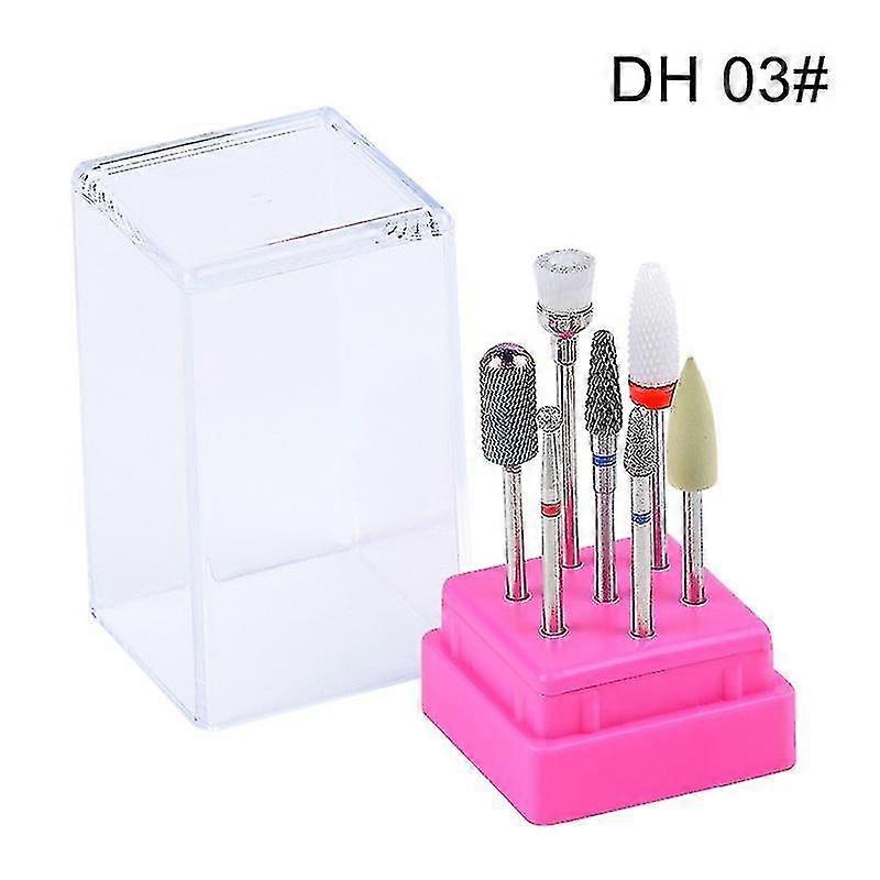 Ensemble de fraises combinées pour manucure, kit de forets à ongles en céramique polissage électrique en gel de retrait
