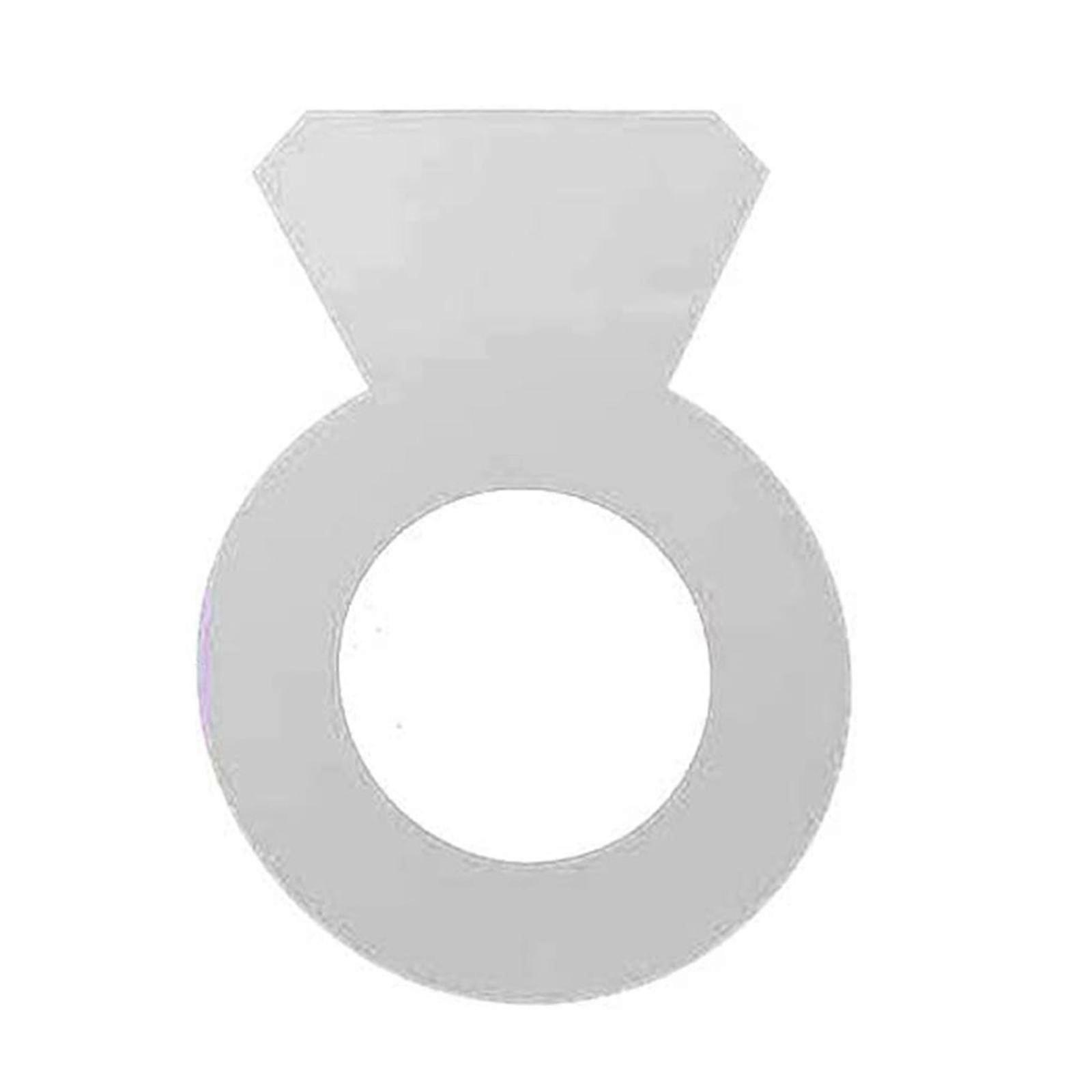 Large Diamond Ring Plastic Mould Cake Stencils Jelly Making Cake Tool Decor-YuJia