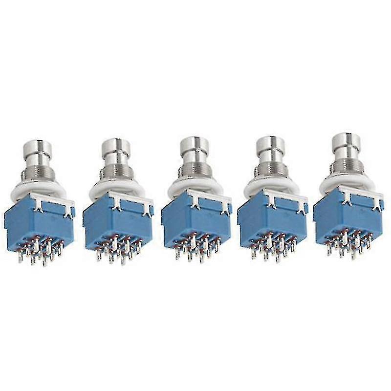 5pcs New 9pin 3pdt Foot Switch Compatible With Diy Guitar Effects Pedal Kits