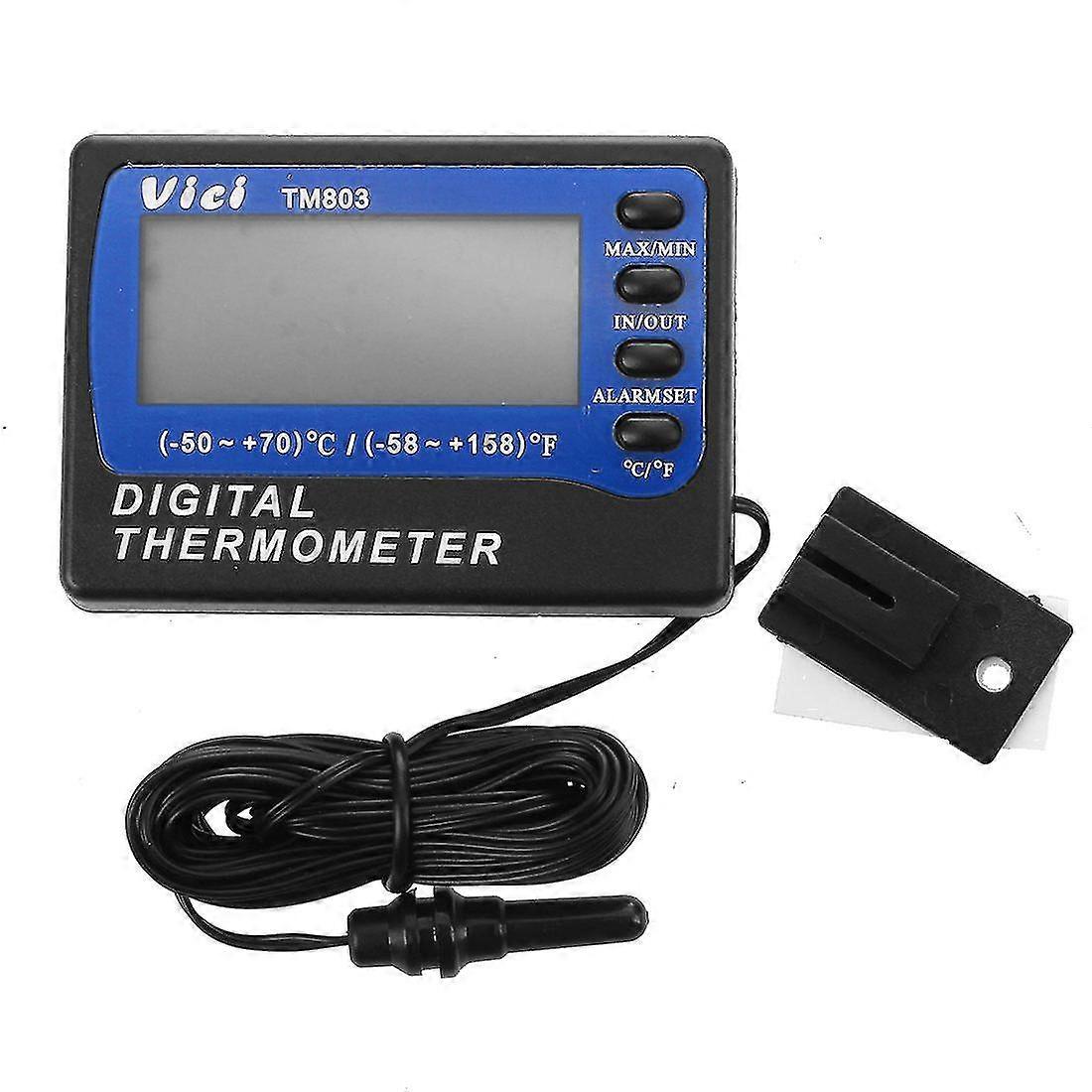 Tm803 Fridge Refrigerator Freezer Digital Alarm Thermometer Temperature Meter