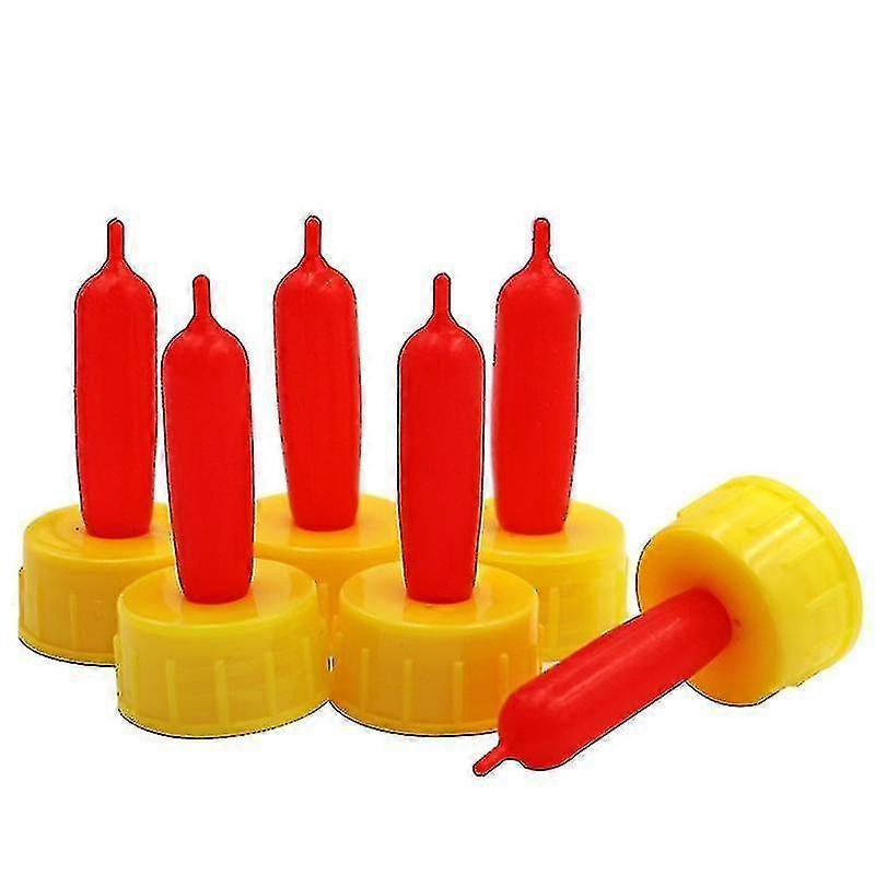 Lamb Goat Milk Nipple Drinker Livestock Feeding Tools Soft Rubber Nipple Pacifier Feeding Scre10pcsyellow)