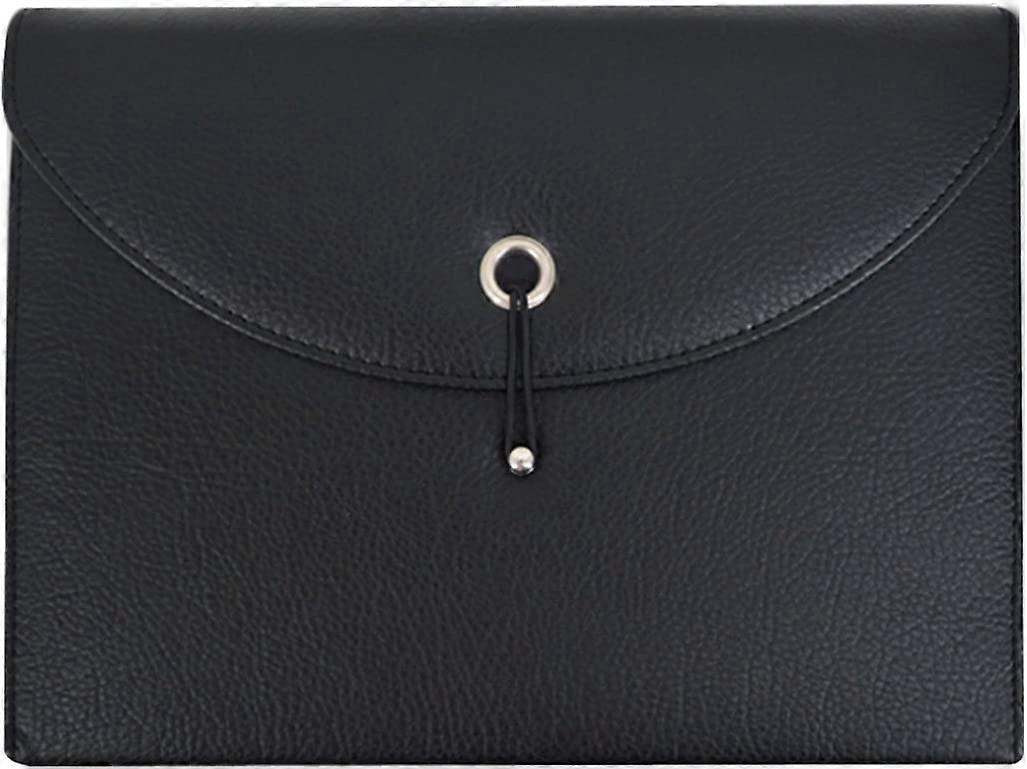 PU Leather Expanding File Folders Organizer 13 Pockets A4 Letter Size Paper File Folder Accordion Business Document Briefcase with Elastic Band Closur